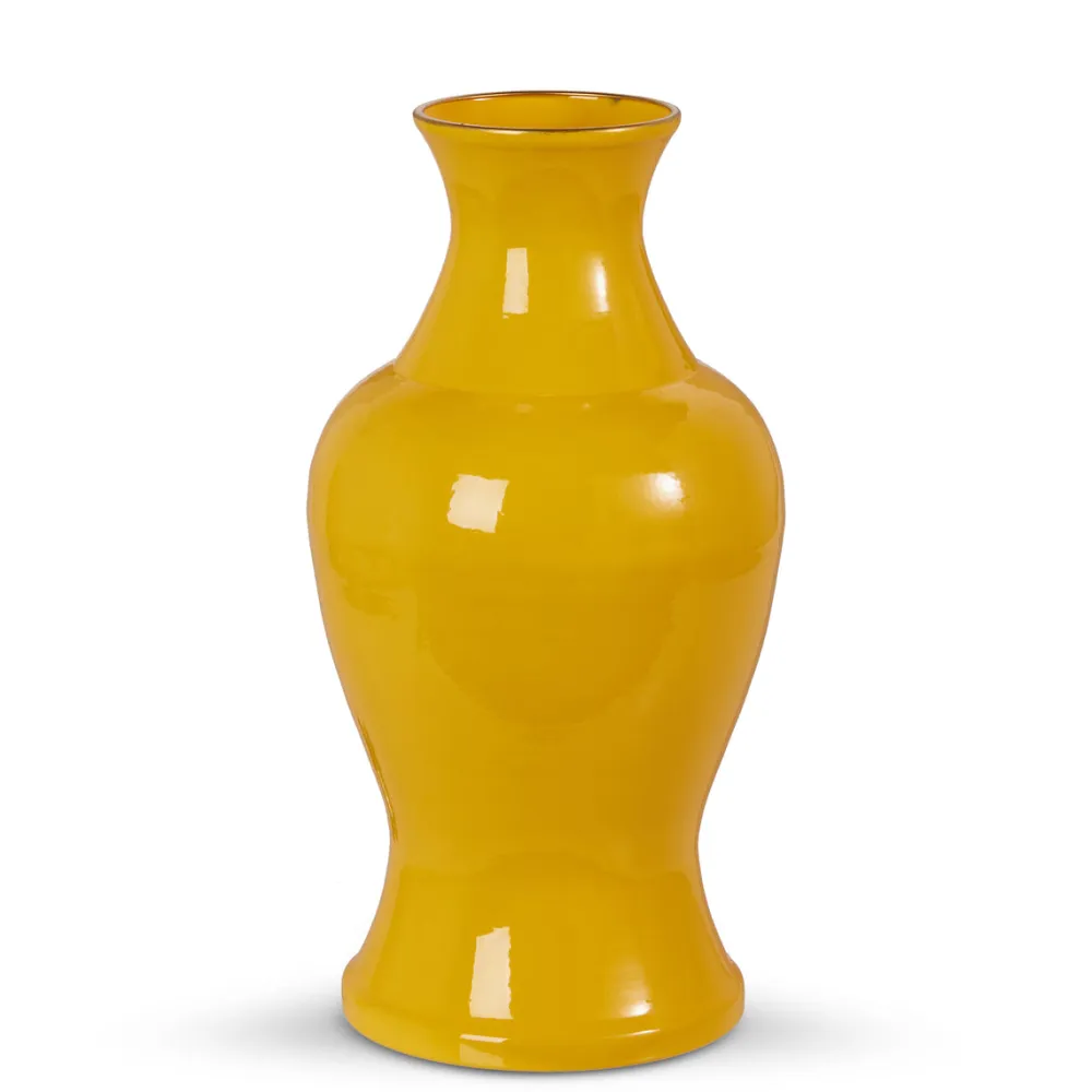 RAZ Yellow Vase, 12"