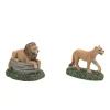Department 56 Zoological Gardens Lions Set, Dept. 56 Village